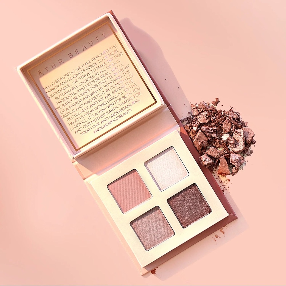 NWT Athr Beauty Rose Quartz Crystal Eyeshadow Quad